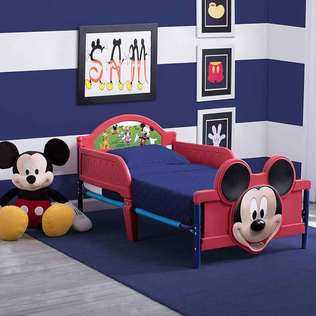 Delta Children Mickey Mouse 3D - Plastic Toddler Bed