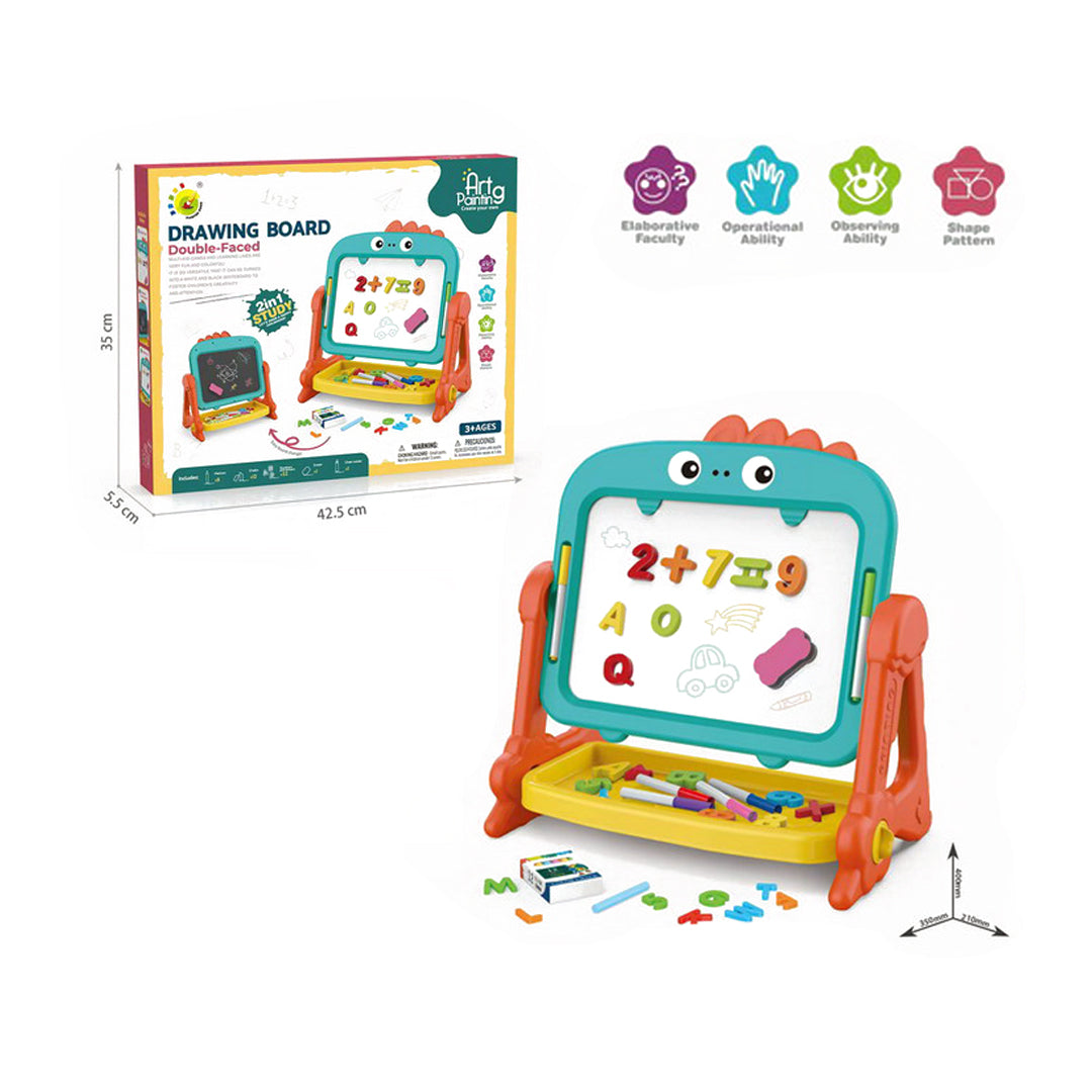 The 2-in-1 Magnetic Drawing & Art Easel Board set