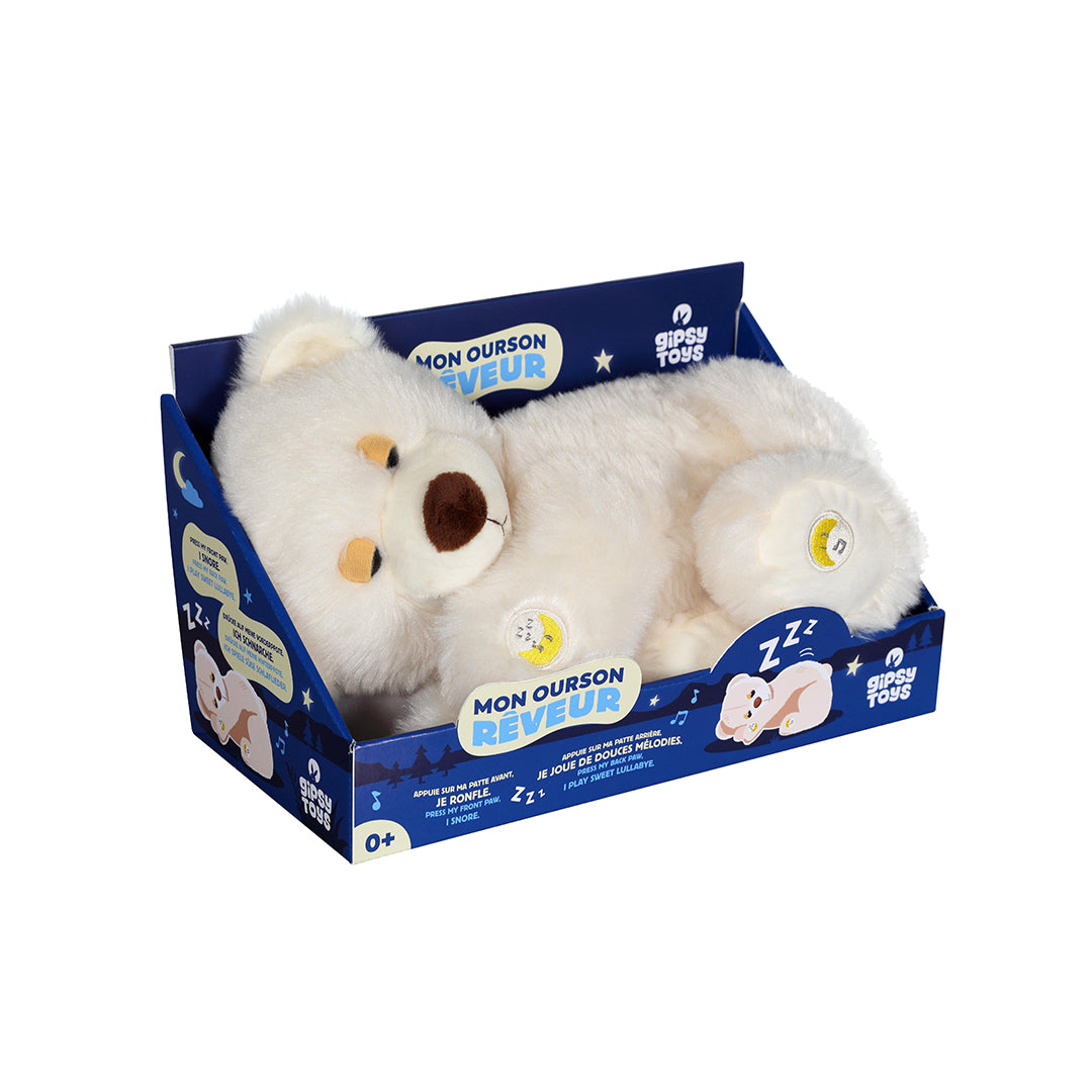 Dreamy Bear with Sound - Soft Plush Toy for Babies and Toddlers