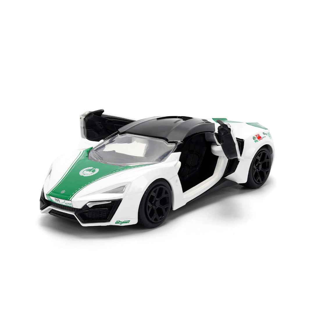 Jada Dubai Police Lykan HyperSport - 1:32 Diecast Model Car - Toyspry