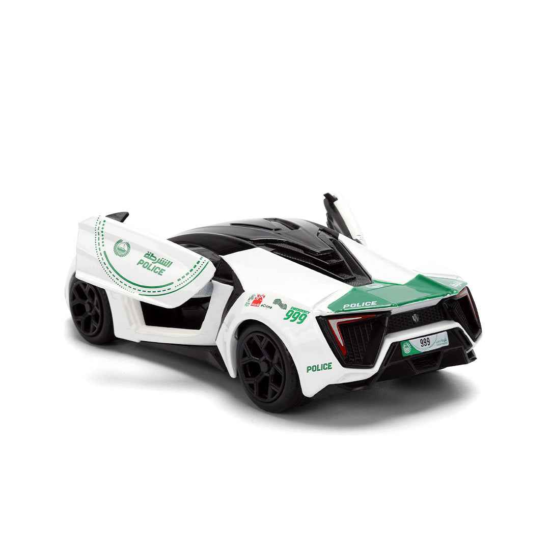 Jada Dubai Police Lykan HyperSport - 1:32 Diecast Model Car - Toyspry