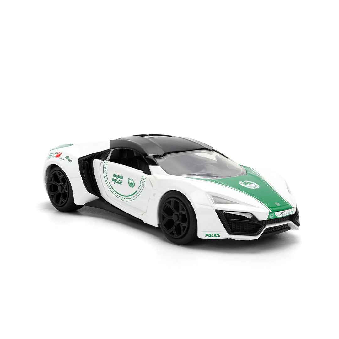 Jada Dubai Police Lykan HyperSport - 1:32 Diecast Model Car - Toyspry