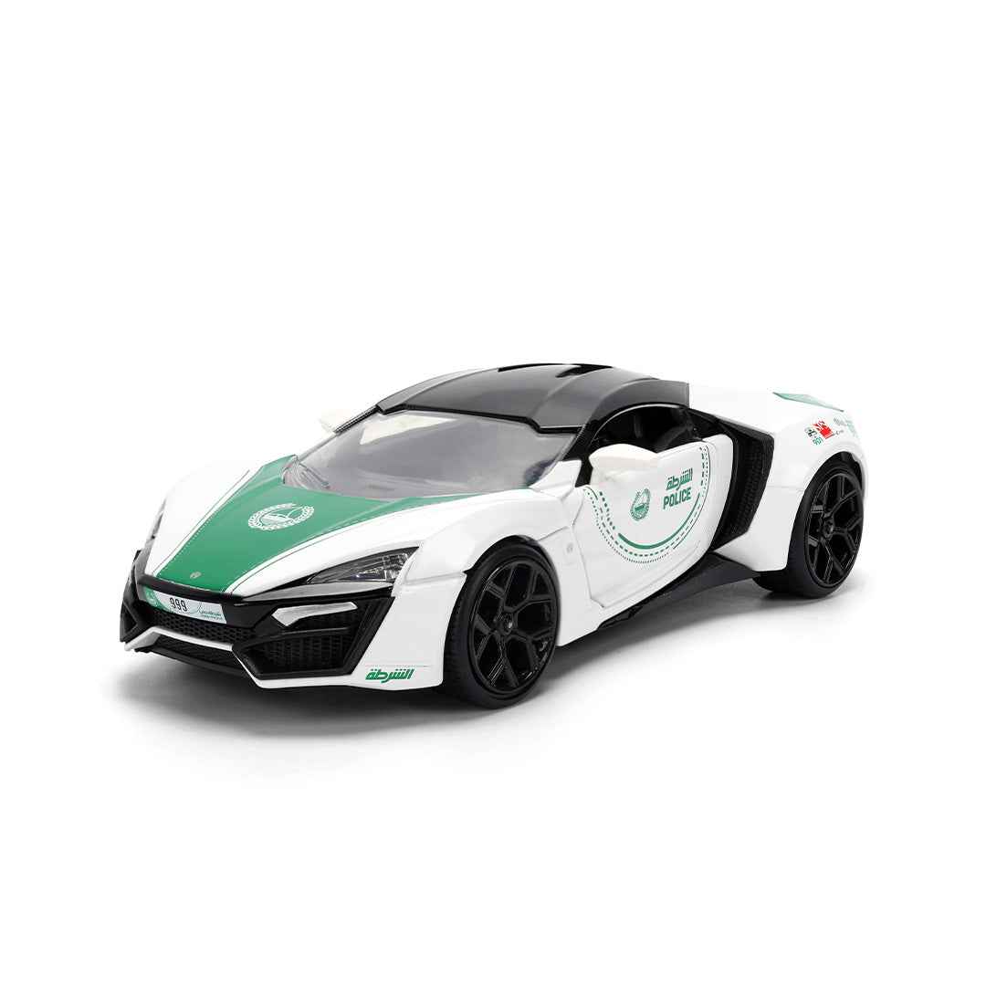 Jada 1:24 Dubai Police W Motors HyperSport Diecast Model Car