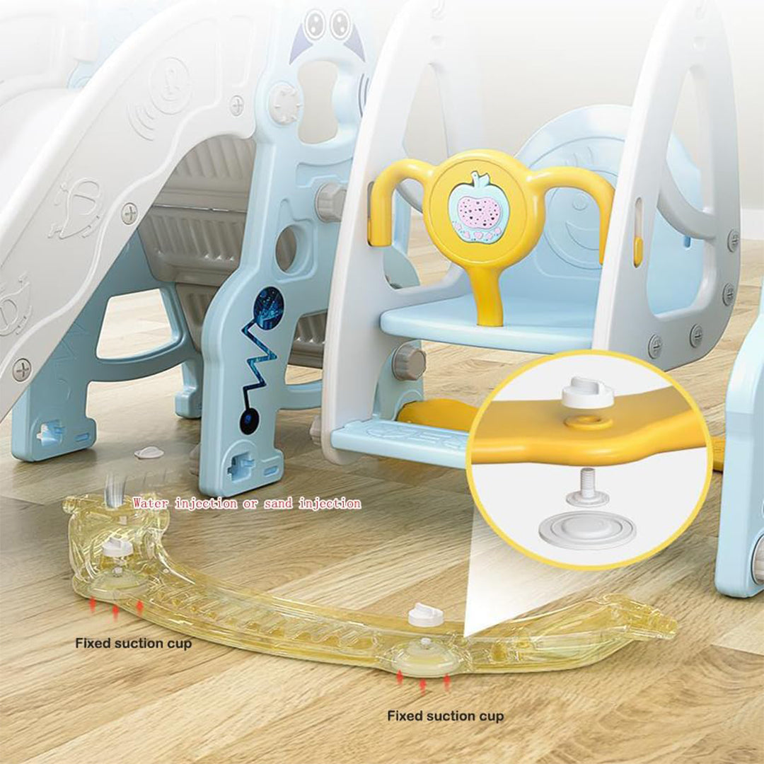 Close-up of Secure Straps and Ergonomic Seat of Children's Swing Toy
