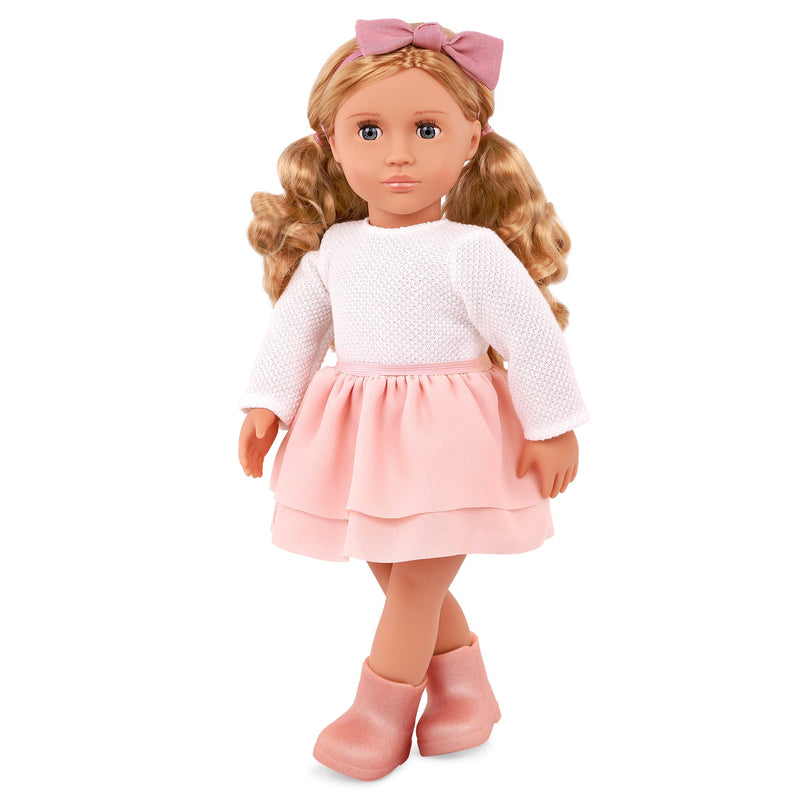 Our Generation Effie - 18-inch Fashion Doll with Pink Frilly Skirt