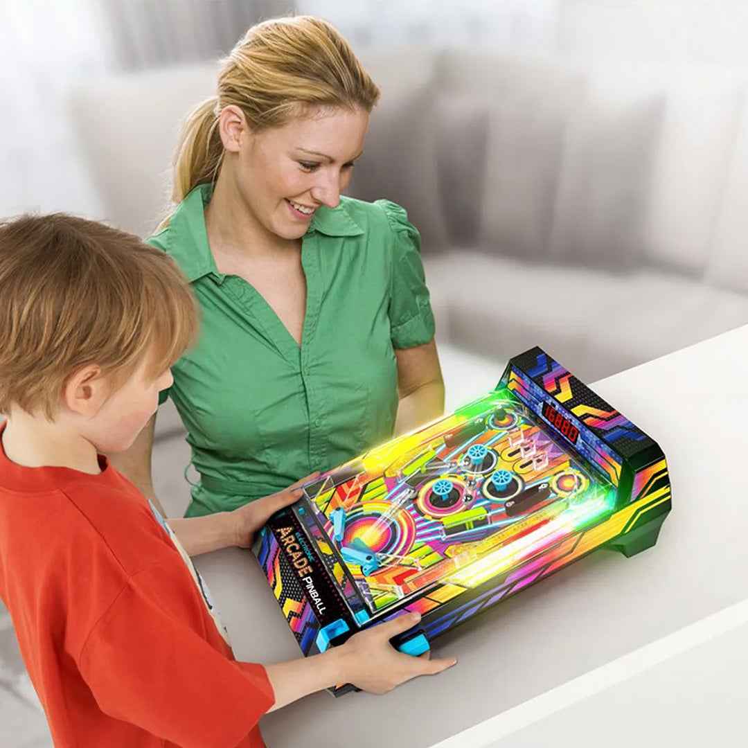 Electronic Arcade Pinball Game Portable Desktop Toy - Toyspry