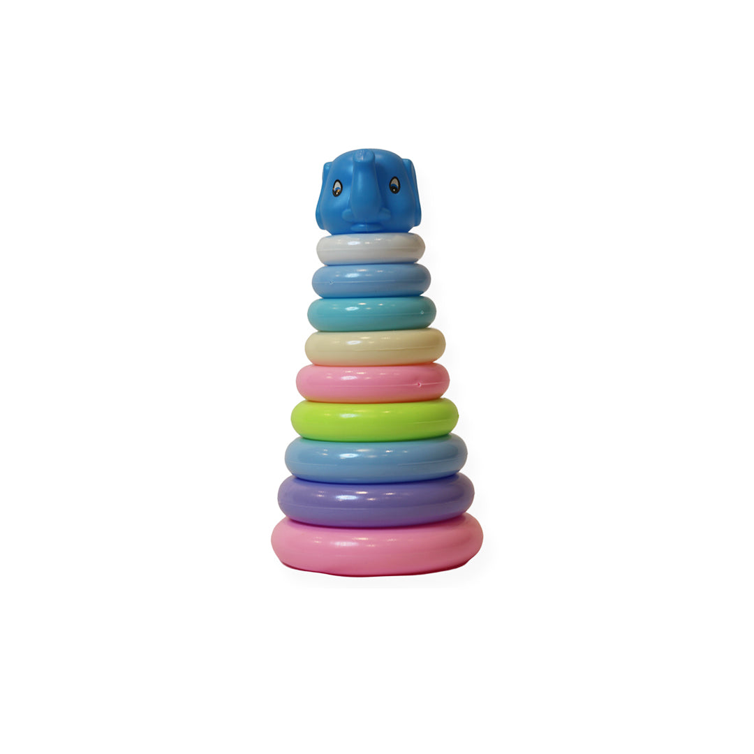 Elephant Rainbow Stacking Ring Toy - Educational Toy for Toddlers