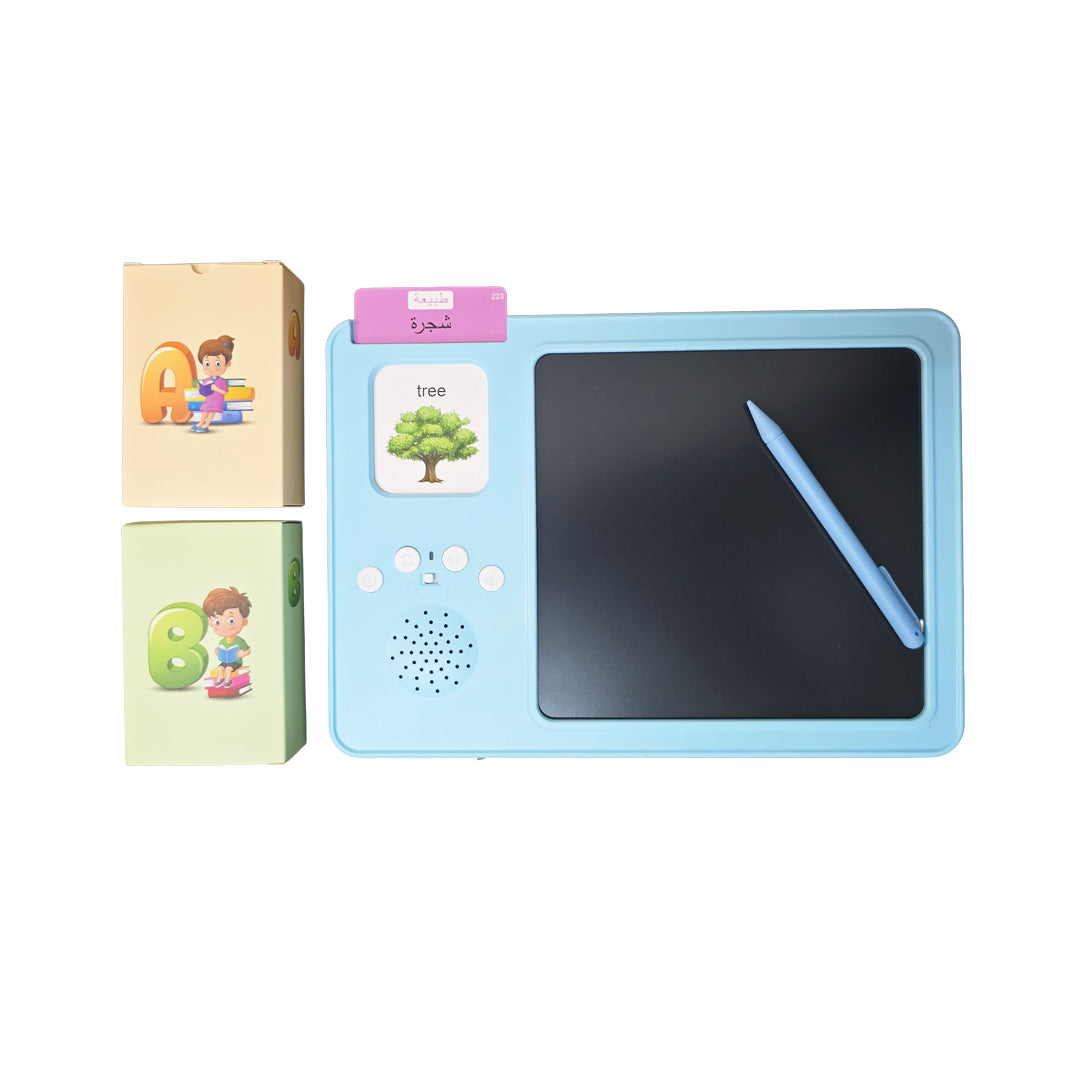 The complete Talking Flash Cards with Drawing Board set
