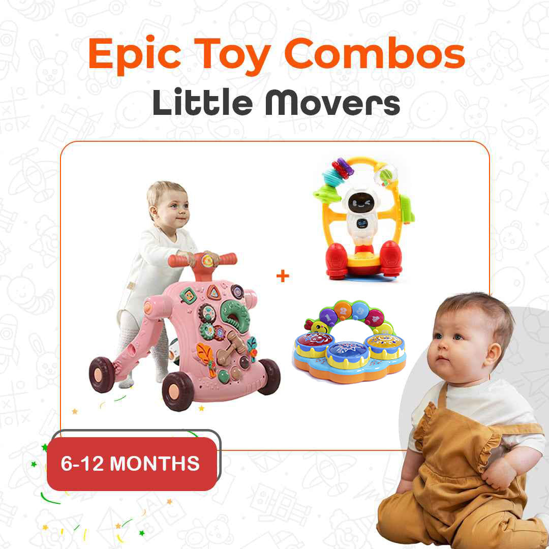 Ultimate 3-in-1 Early Learning & Mobility Combo Set - Toyspry