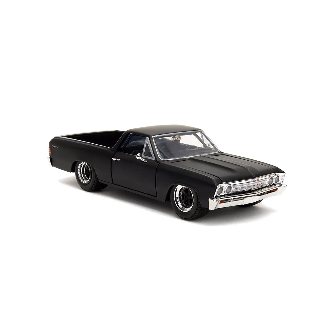 Fast & Furious 1967 El Camino - 1:24 Diecast Model Car (Black) - Toyspry