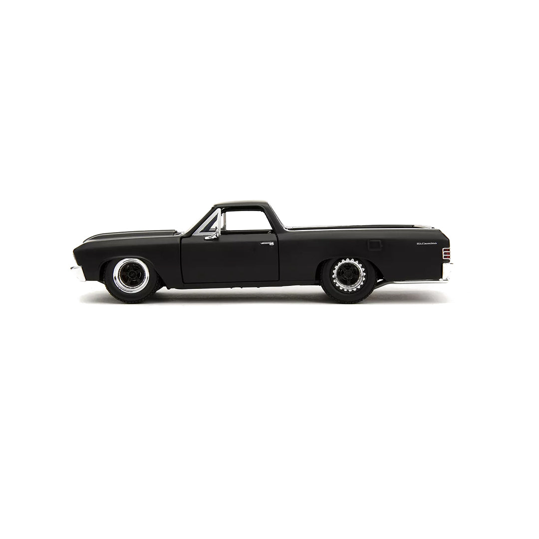 Fast & Furious 1967 El Camino - 1:24 Diecast Model Car (Black) - Toyspry