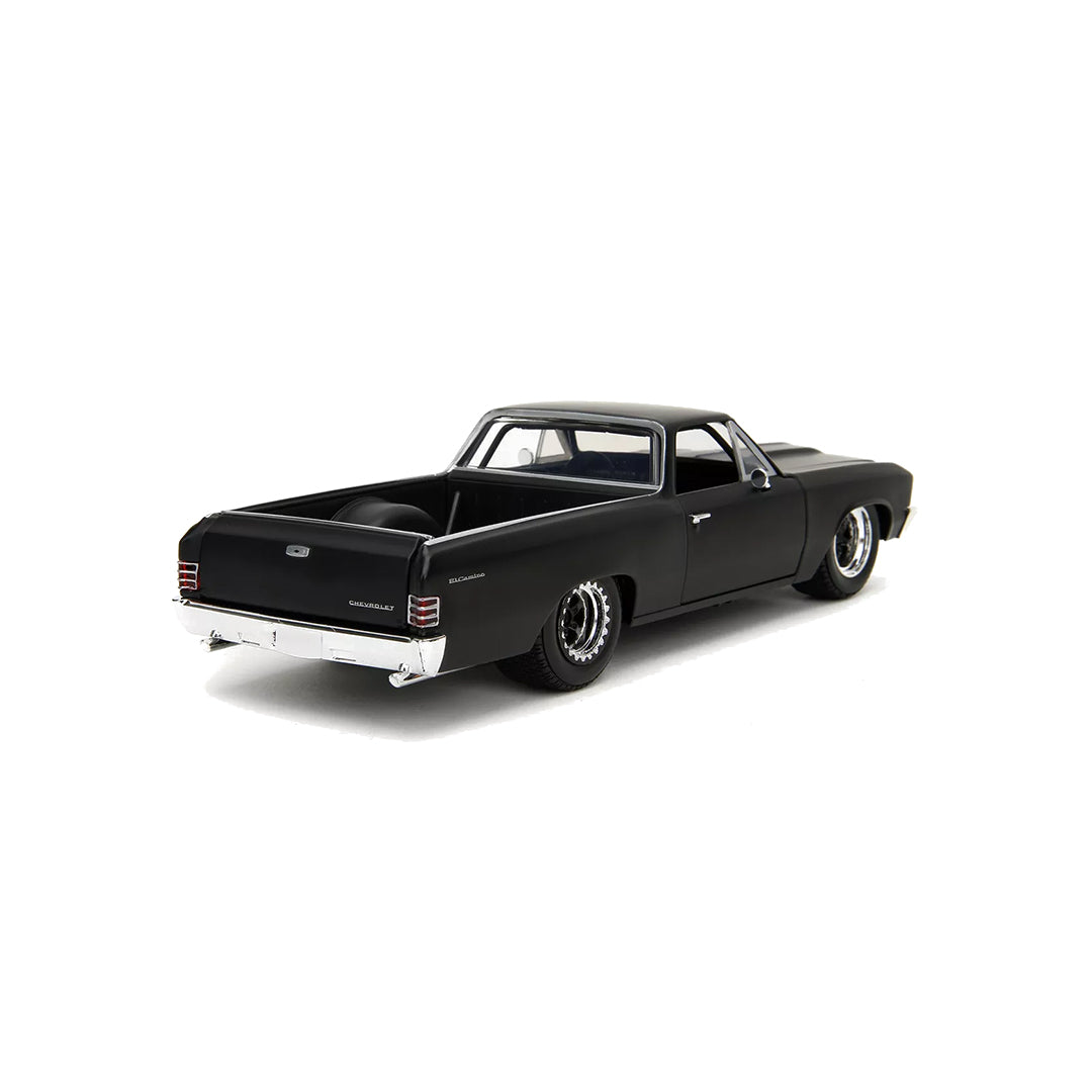Fast & Furious 1967 El Camino Diecast: 1:24 Black Model (Fast X)