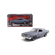 Fast & Furious 1970 Chevy Chevelle SS Diecast: 1:24 Grey Model