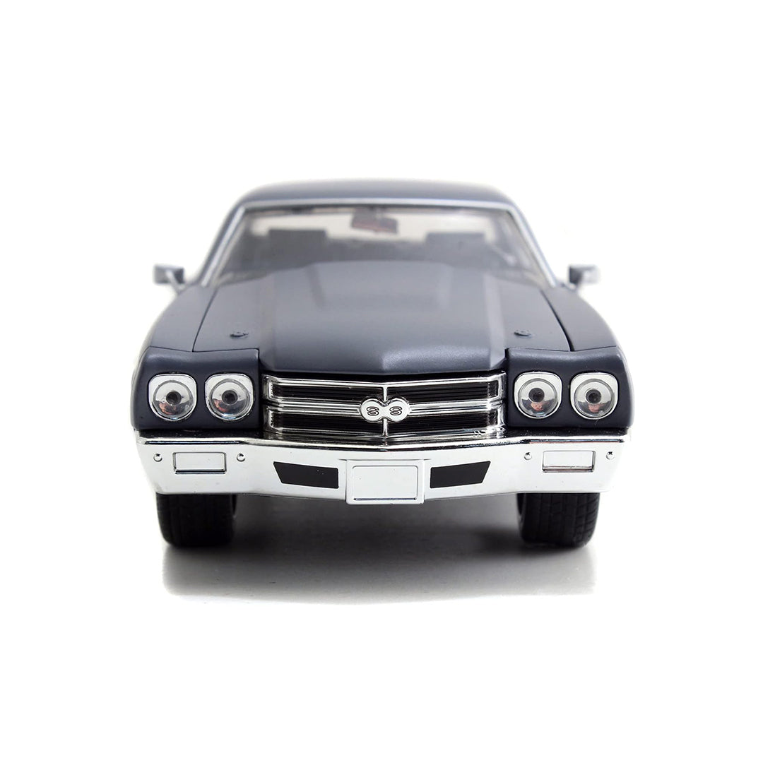 Fast & Furious 1970 Chevy Chevelle SS Diecast: 1:24 Grey Model