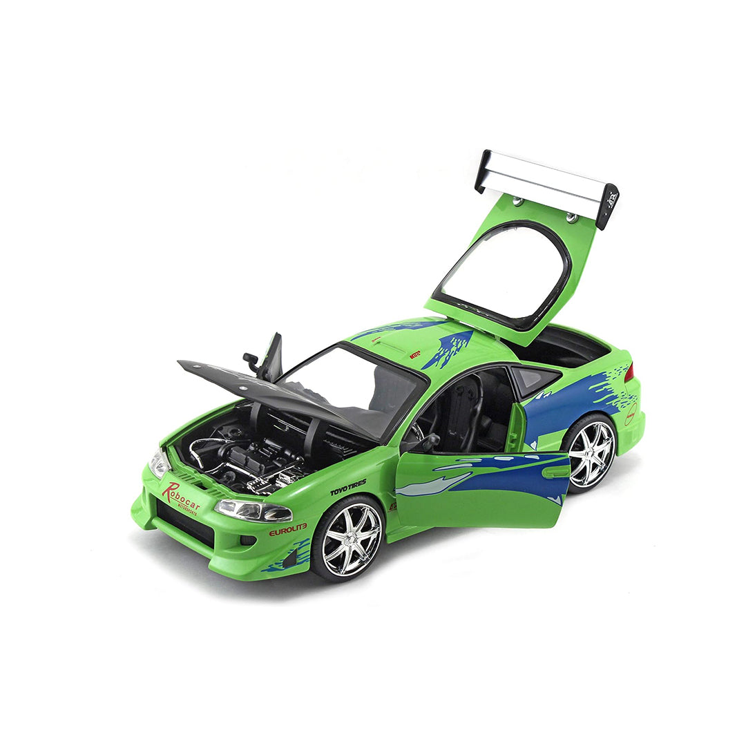 Fast & Furious 1995 Mitsubishi Eclipse - 1:24 Diecast Model Car - Toyspry