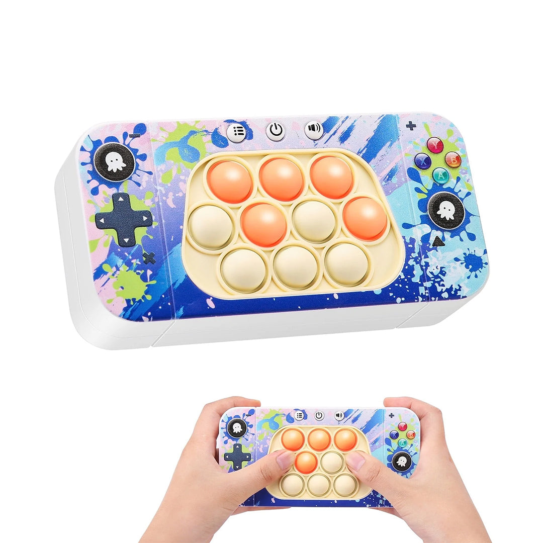 Fast Push Bubble Game with Light Up Console - Pop it Fidget Toys for Kids and Adults