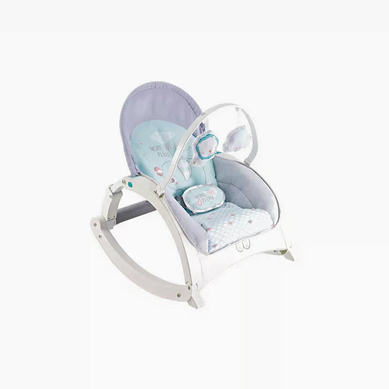 Fitch Baby 2-in-1 Baby Rocking Chair - Infant to Toddler Seat (Grey)