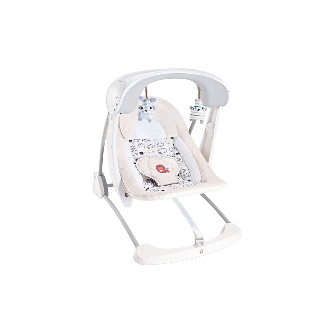 Fitchbaby Electric Portable Baby Swing - Ivory - Automatic Baby Bouncer