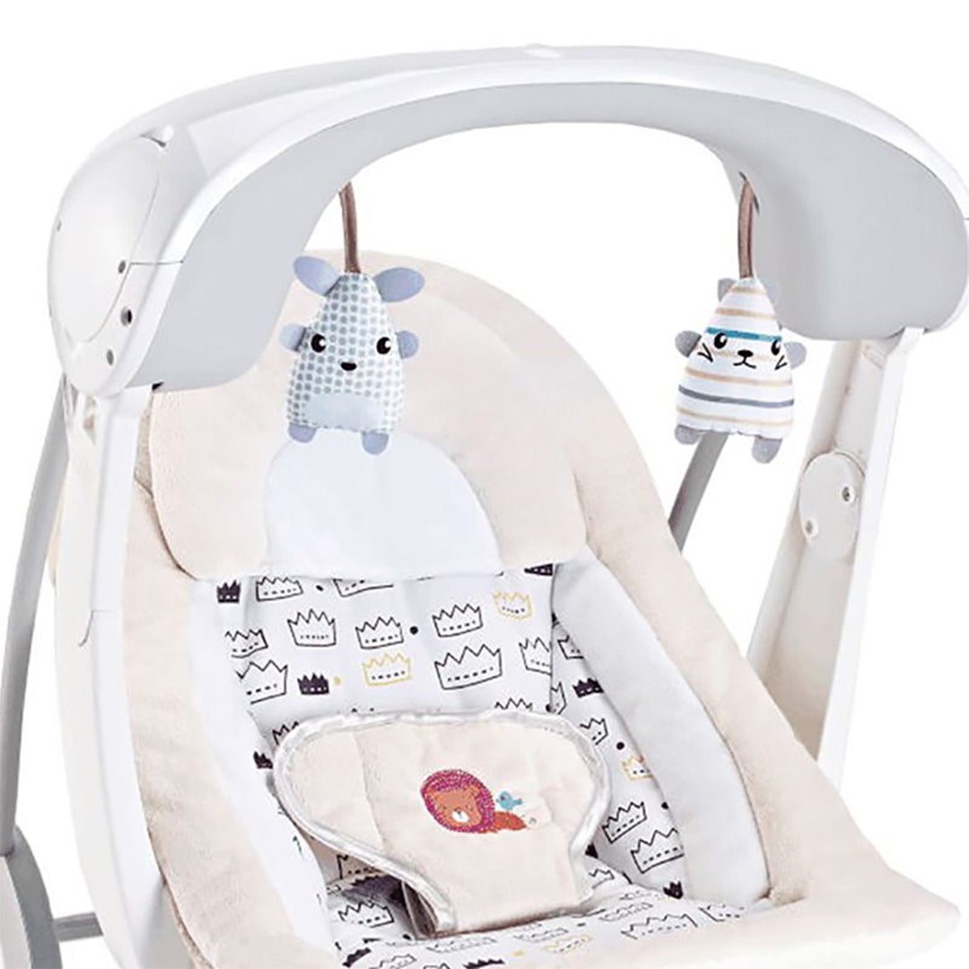 Fitchbaby Electric Portable Baby Swing - Ivory - Automatic Baby Bouncer