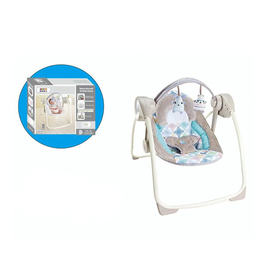 Fitch Baby Electric Portable Baby Swing - Automatic Bouncer (Beige) - Toyspry