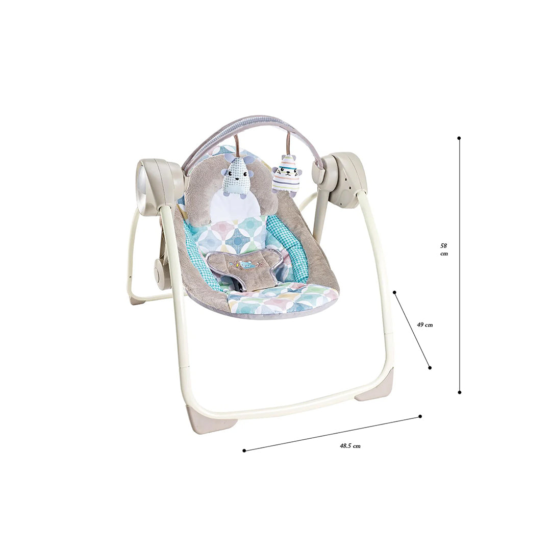 Fitch Baby Electric Portable Baby Swing - Automatic Bouncer (Beige) - Toyspry