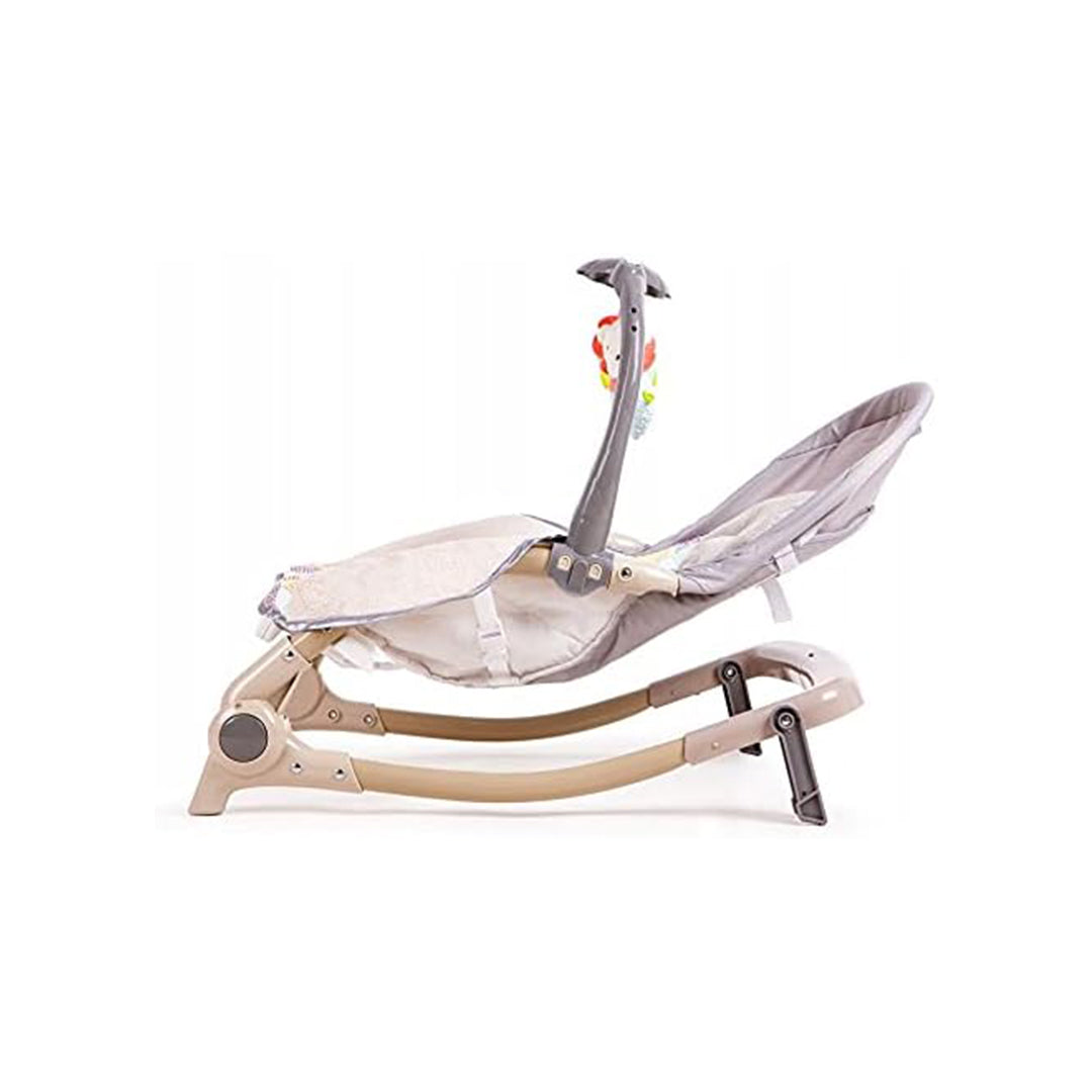 Fitch Baby Electric Rocker & Musical Bouncer - Infant Seat (Gray Floral) - Toyspry