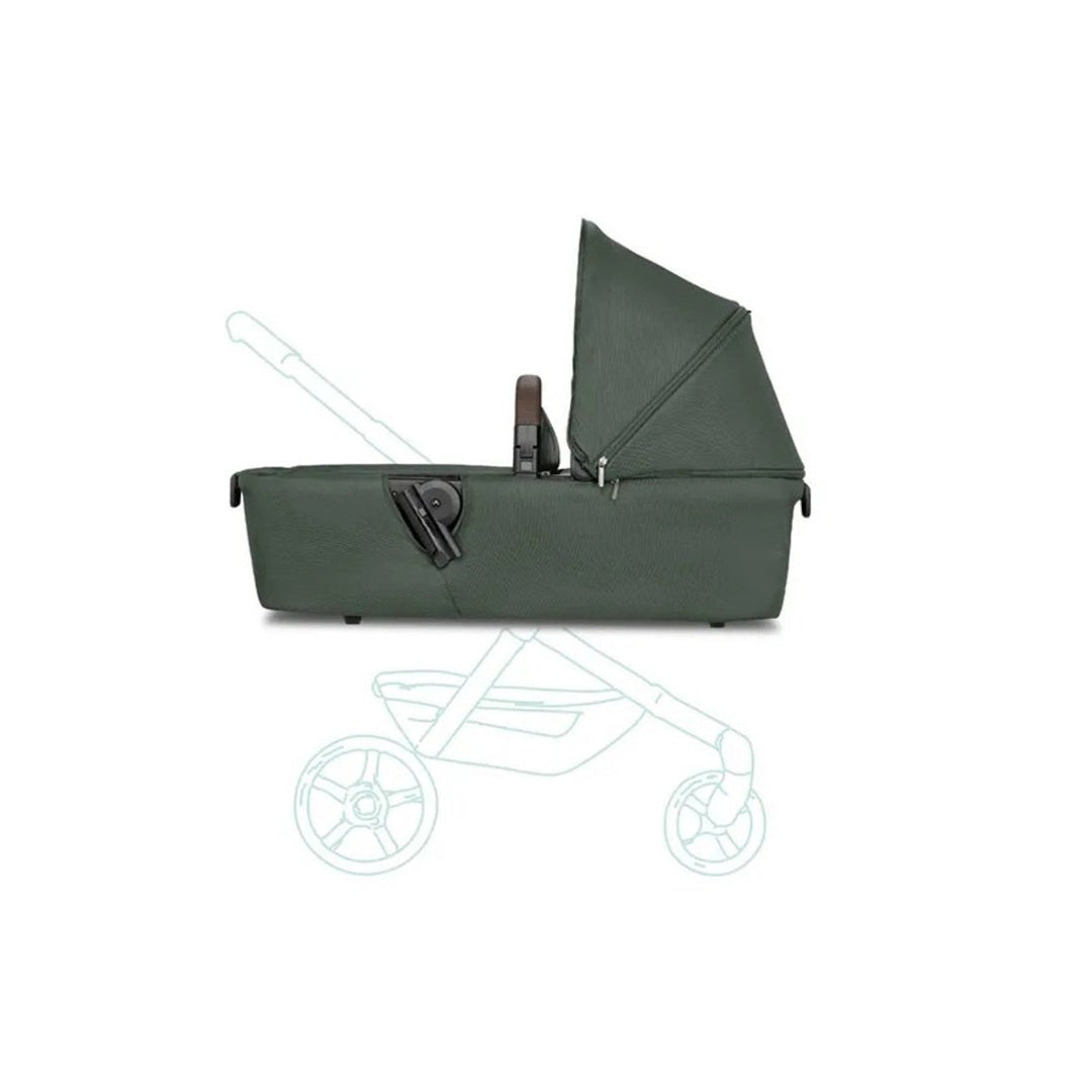 Joolz Aer+ Stroller & Carrycot Bundle - Compact Travel Buggy Set (Forest Green) - Toyspry