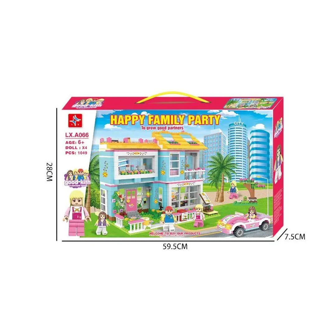 Friends House Building Kit: 1049 PCS Tree House Family Blocks STEM Toy