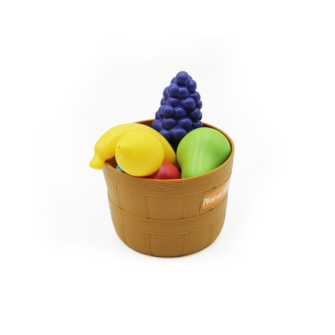 Close-up of the realistic fruits in the Fruit Toys set