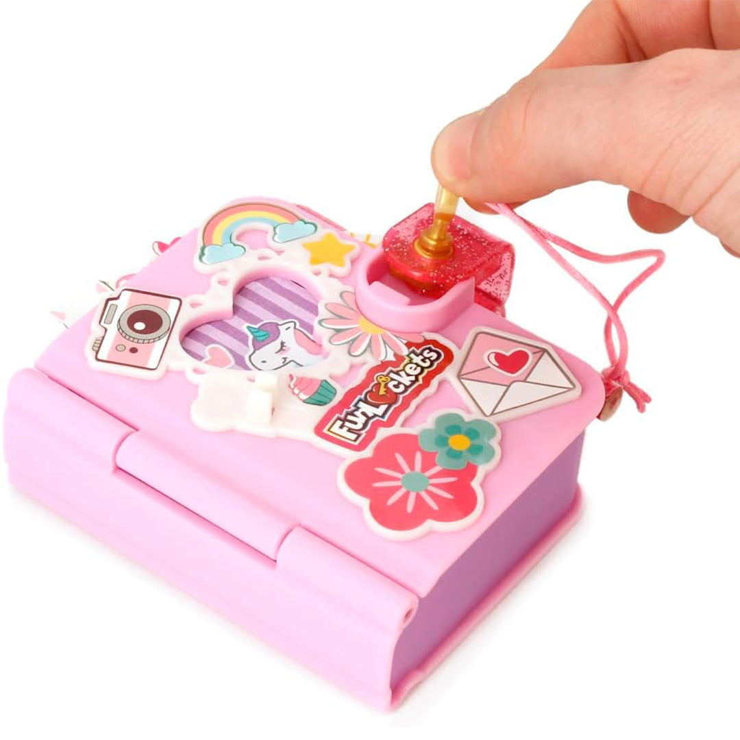 Funlockets Secret Mini Journal with Lock & Key - Collectible Surprise Toy (15+ Surprises) - Toyspry