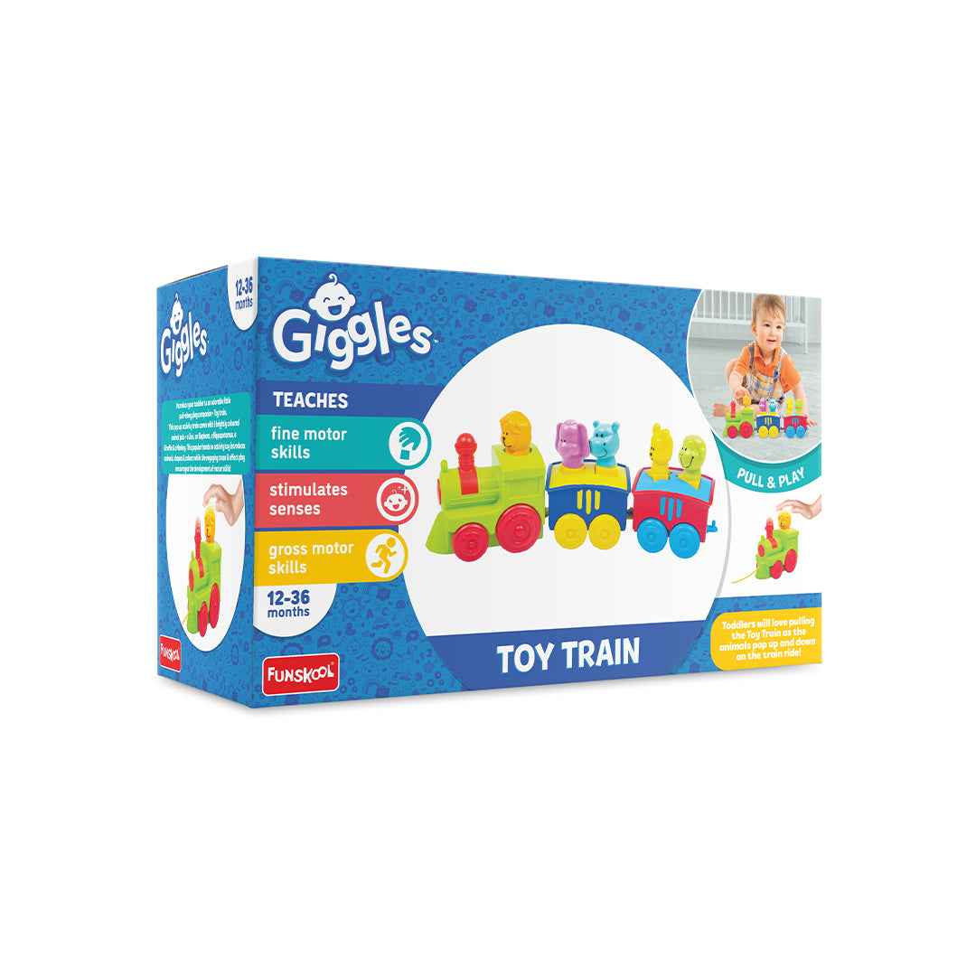 Funskool Activity Pop-Up Train - Interactive Toddler Toy - Toyspry