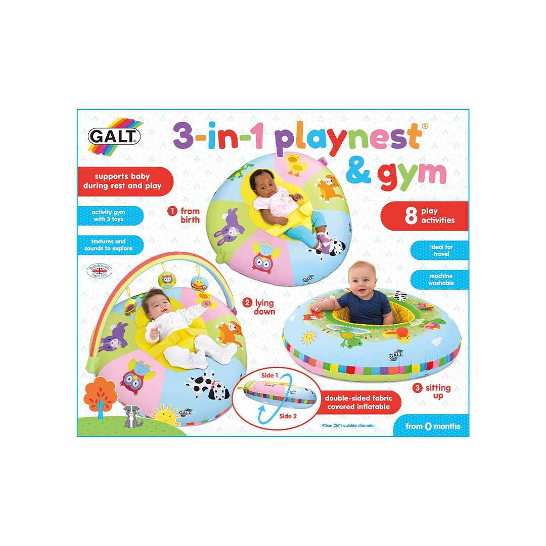 Galt Toys 3-in-1 Playnest & Gym | Multi-Stage Baby Activity Center | Dubai UAE