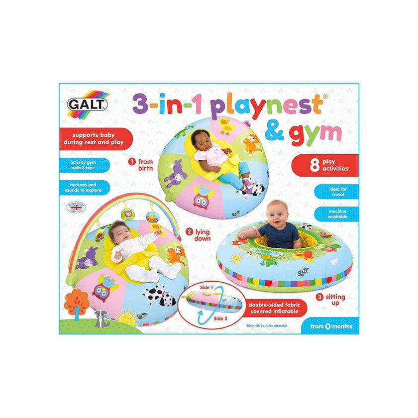 Galt Toys 3-in-1 Playnest & Gym | Multi-Stage Baby Activity Center | Dubai UAE