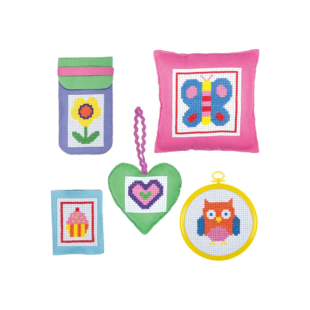 Galt Toys Cross Stitch Case arts and crafts for kids kit.
