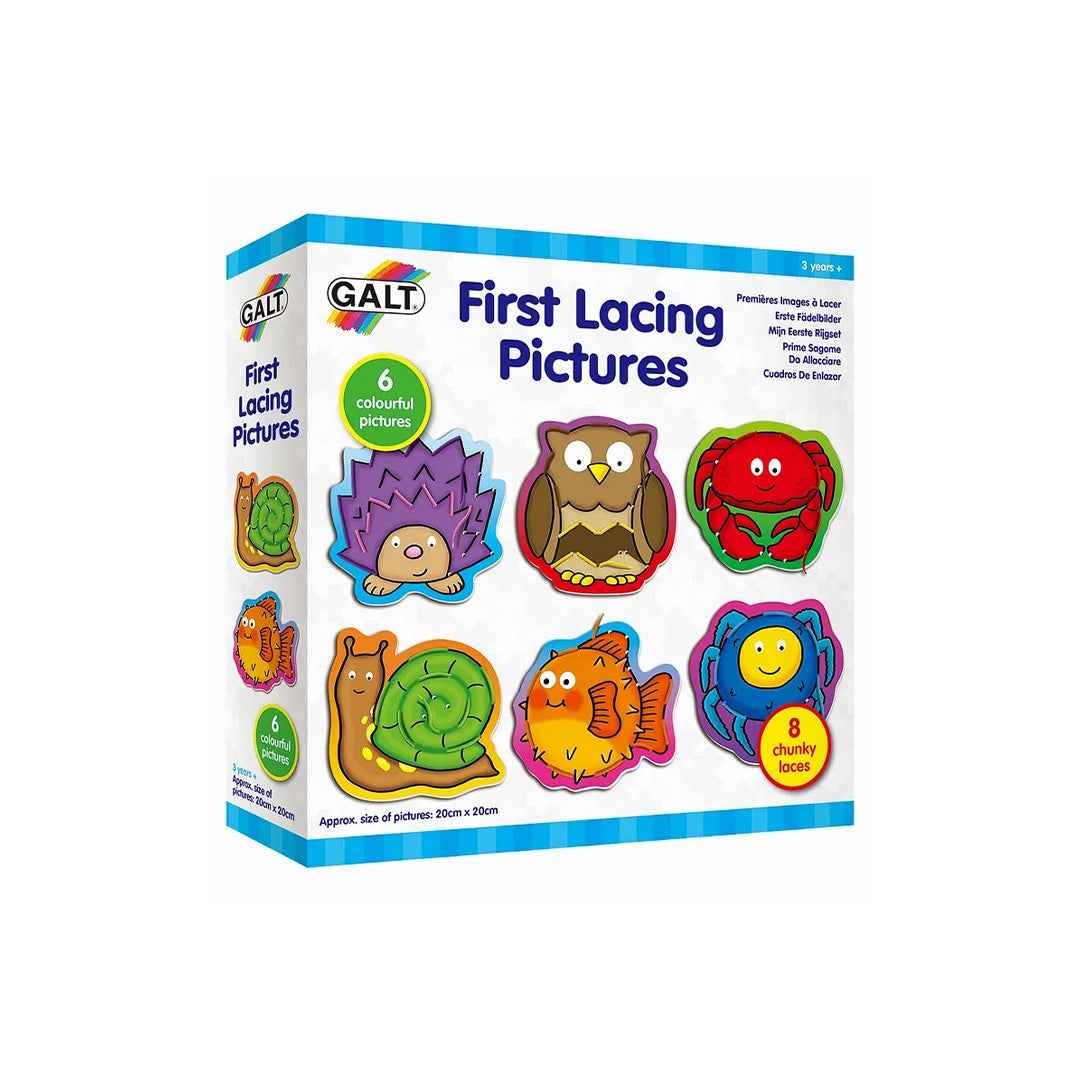 Galt Toys Lacing Set - First Lacing Pictures for Early Learning Fun - Toyspry