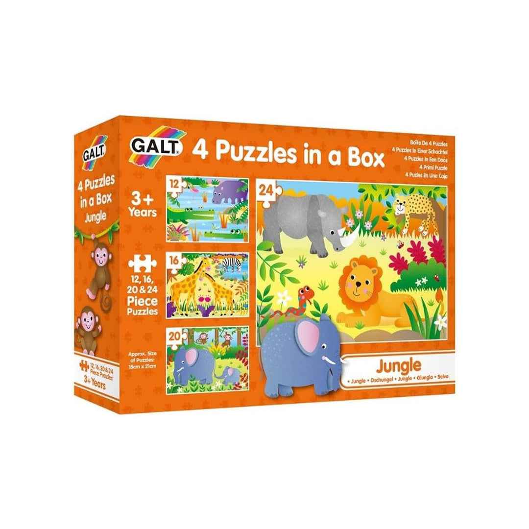 Galt Toys Jungle 4 Puzzles in a Box - Toyspry