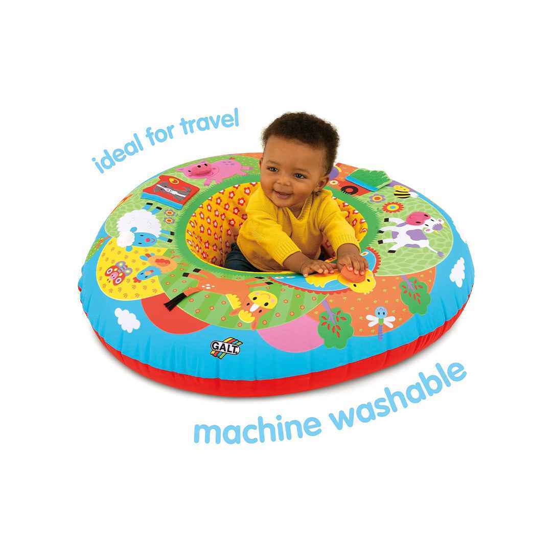 Galt Toys Playnest Farm | 2-in-1 Baby Activity Center & Floor Seat | Toyspry
