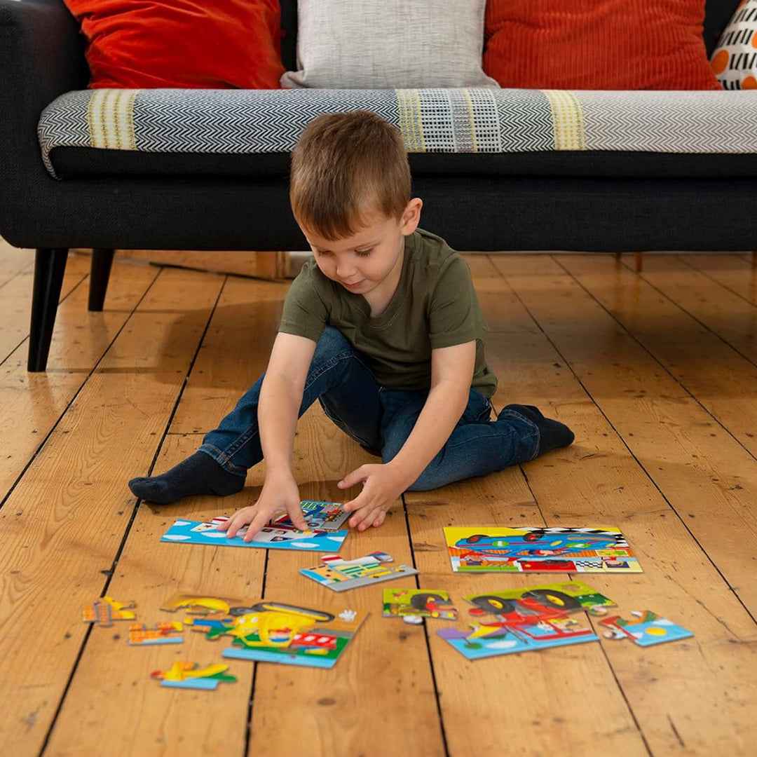 Galt Toys Vehicles 4 Puzzles in a Box