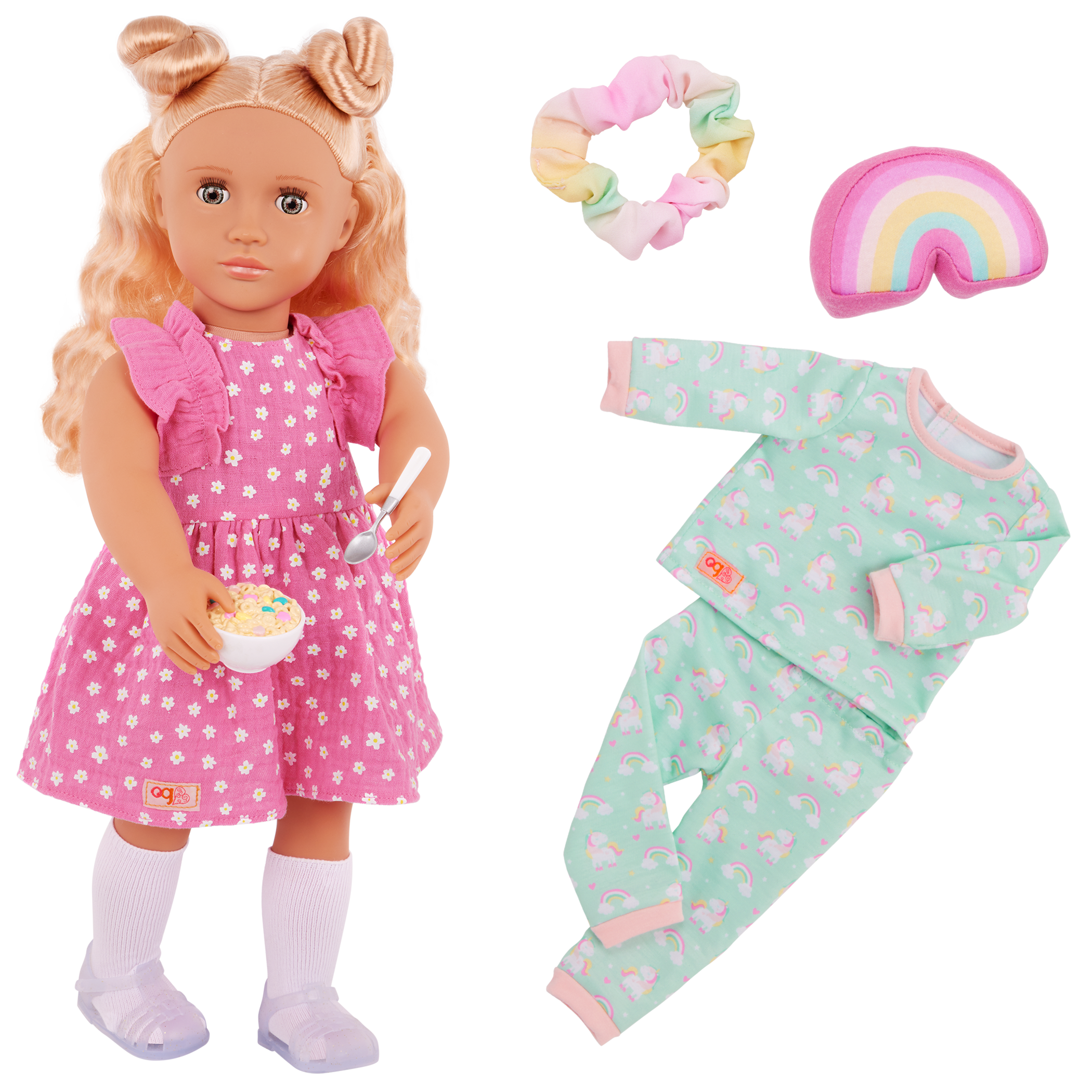 Our Generation Gillian - 18-inch Slumber Party Doll with Pajamas - Toyspry