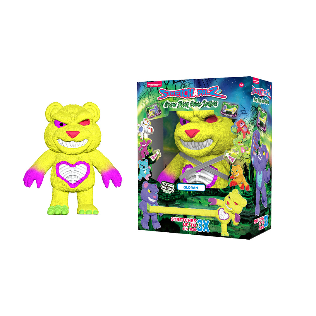 Stretchapalz Glow Bear Gang - 24cm Stretchable Plush Toy