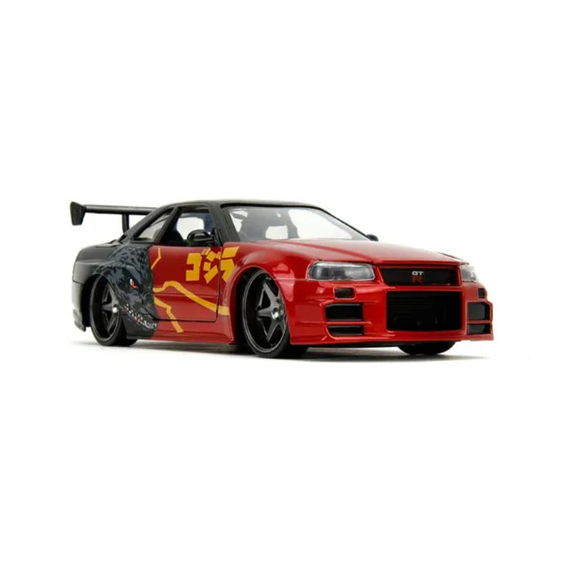 Godzilla 2002 Nissan Skyline GT-R - 1:24 Diecast Model Car