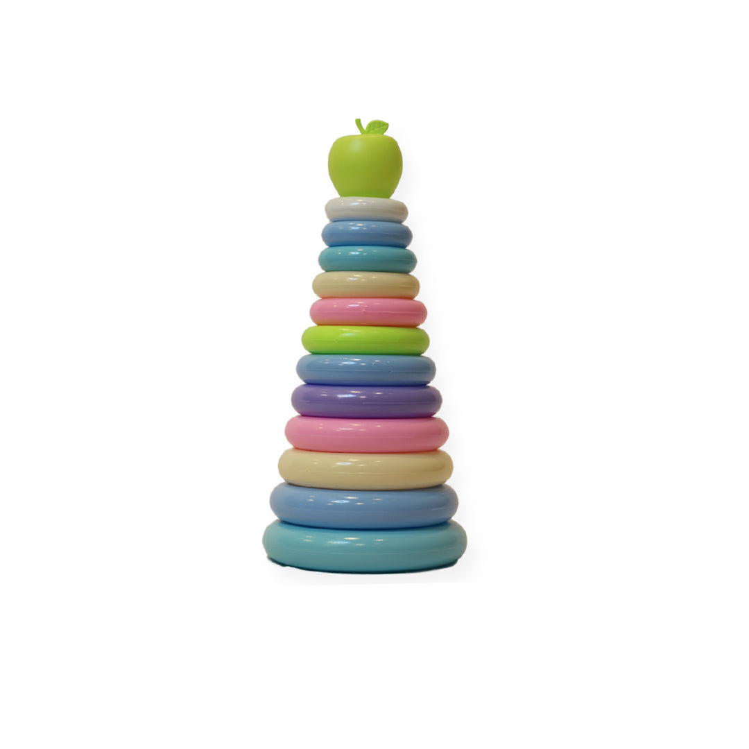 Green Apple Stacking Ring Toy for Toddlers