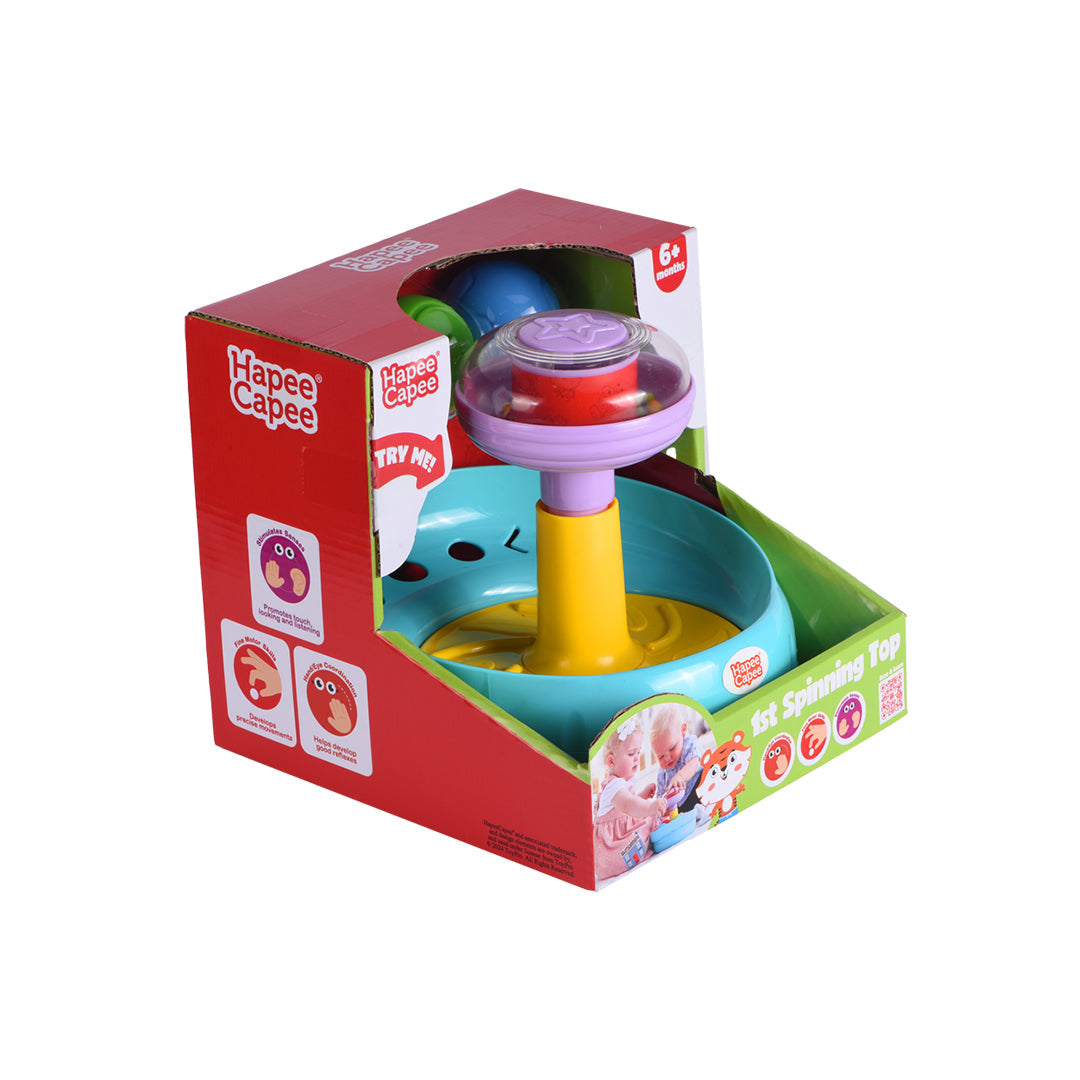 Hapee Capee First Spinning Toy - Baby Sensory Toy - Toyspry
