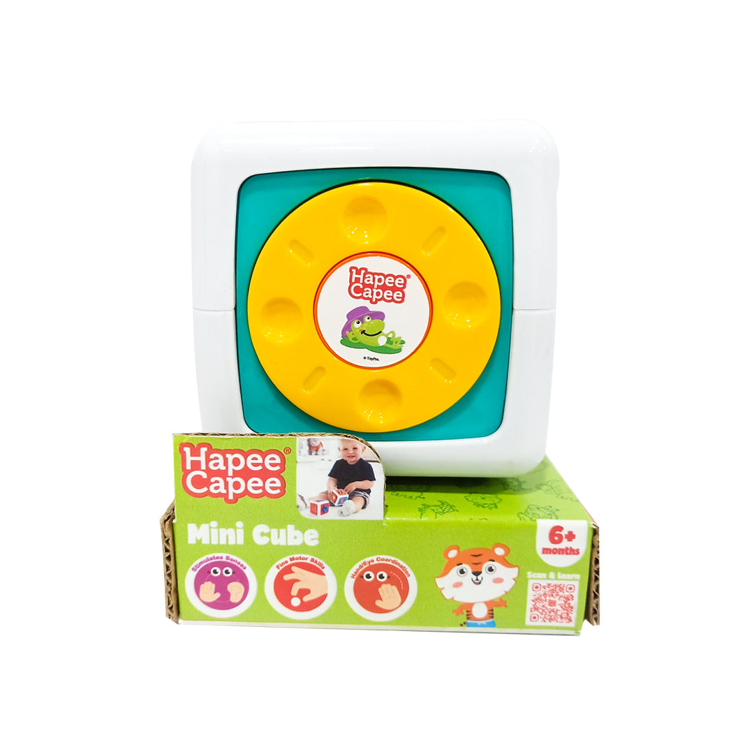 Hapee Capee Mini Cube - Interactive Baby Toy with Sensory Activities