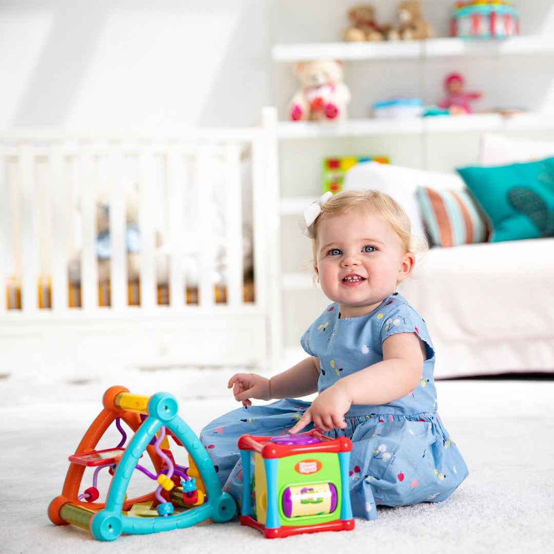 Hapee Capee My 1st Activity Cube - Baby Sensory Toy with Lights & Sounds