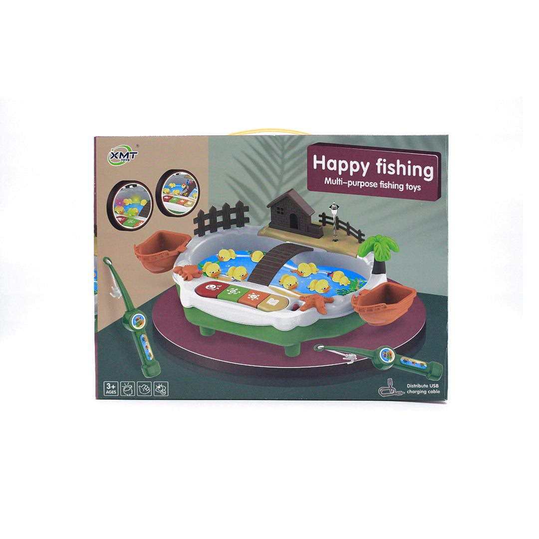24-Piece Happy Fishing Game Toy with Music - Toyspry