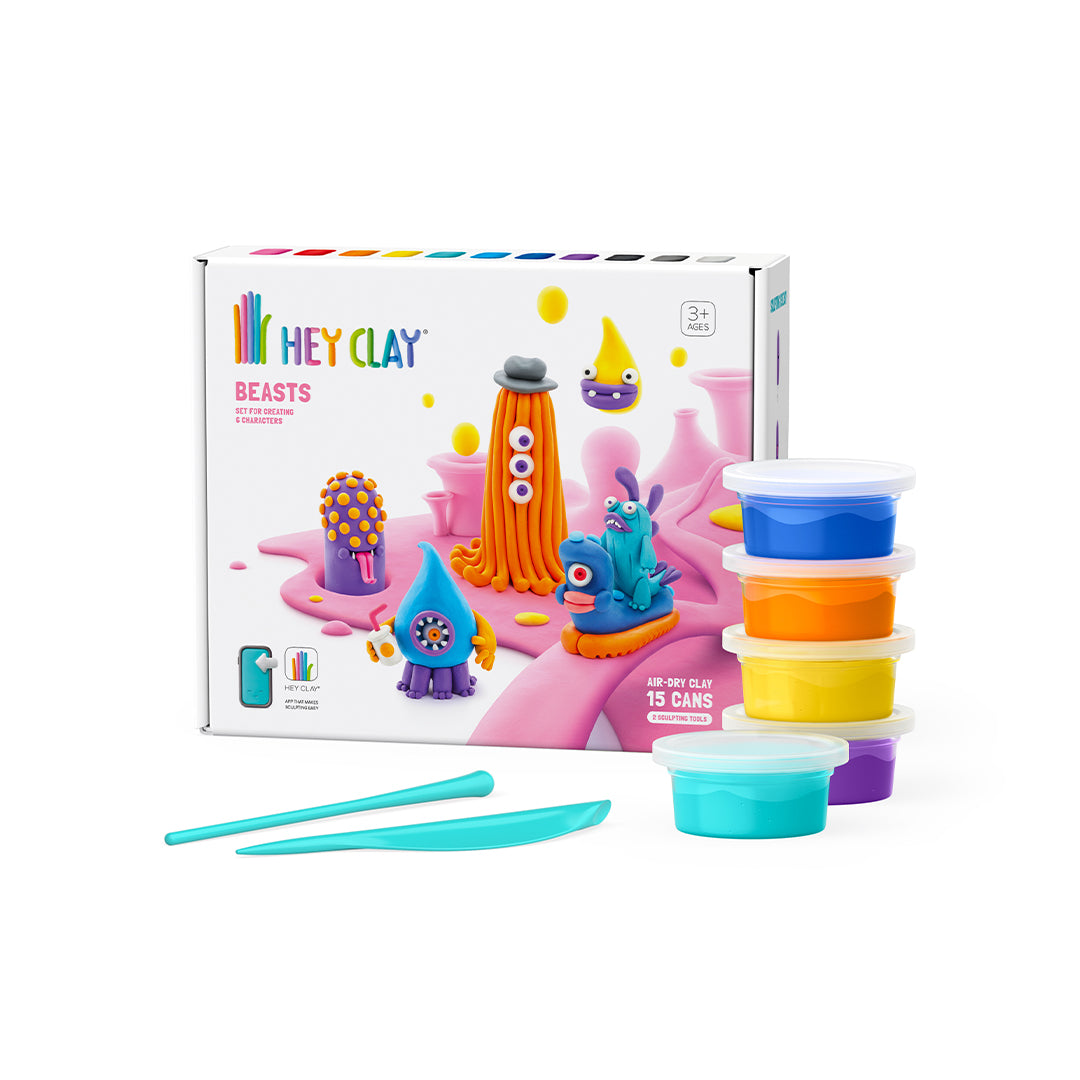 Hey Clay Beasts Modelling Kit for educational toys UAE.
