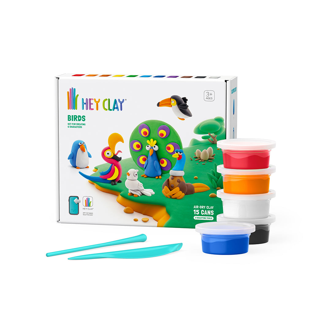 Hey Clay Birds Modelling Kit for educational toys UAE.

