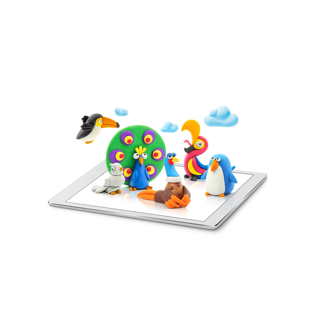 Hey Clay Birds - Interactive Air-Dry Modeling Clay with App