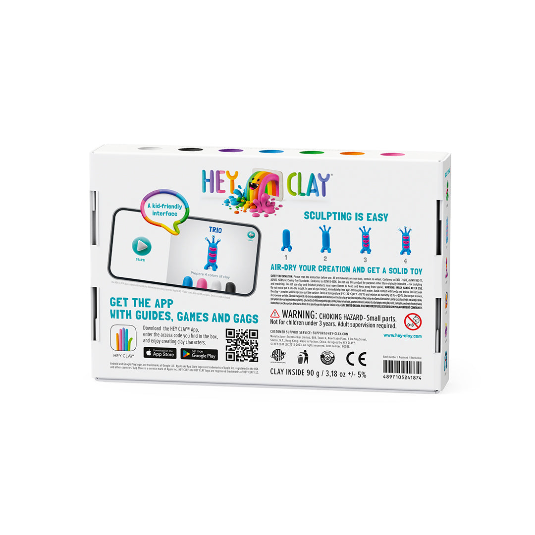 Hey Clay Aliens DIY - Kids Air-Dry Sculpting Craft Kit